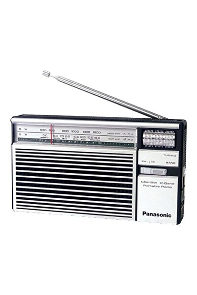 PANASONIC Portable Radio R-218D Silver/Black