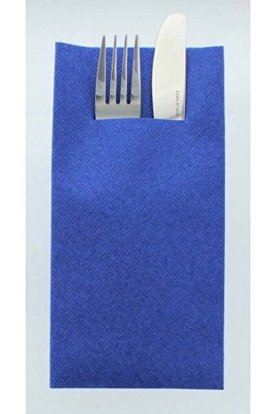 Mank Χαρτοπετσέτες με ΘΗΚΗ για μαχαιροπίρουνα - Linclass Royalblau (Μπλε ρουά) / 40 x 40 εκ. / 75 τεμ.