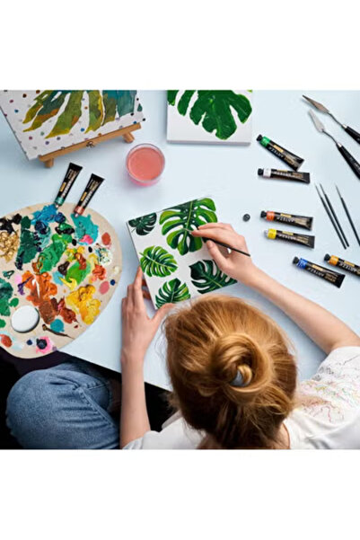 Taimi 10x10 cm Pre-Stretched Cotton Canvas – 5pcs for Acrylic & Oil Painting