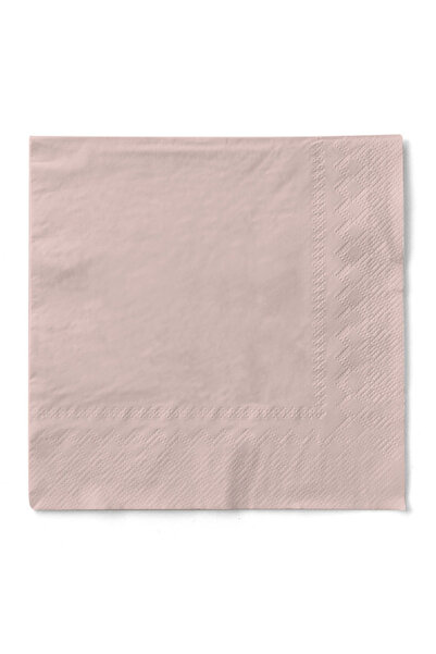 Mank Șervețele de masă cu 3 straturi, Șervețele de hârtie - Roz pudrat / 24 x 24 cm / 150 buc