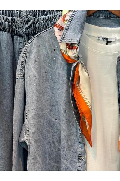 BÜŞRA PERKER Stone Detailed Jacketed Jean Set