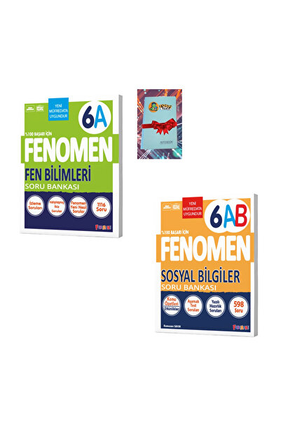 Fenomen Yayıncılık 6 Sosyal Bilgiler + FEN BİLİMLERİ A Soru Bankası ( DEFTER HEDİYE)