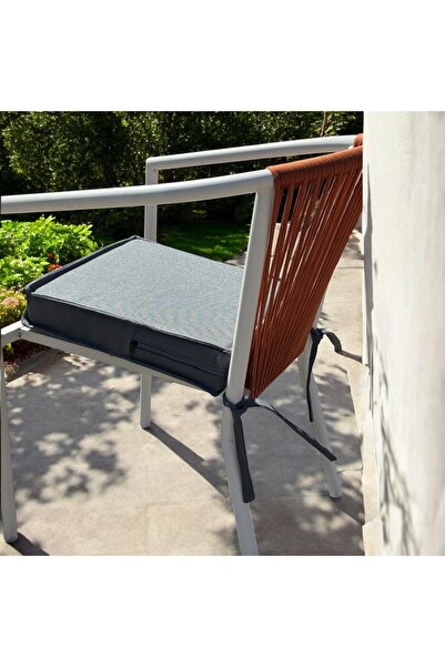 MY WORLD GARDEN SU GEÇİRMEZ KUMAŞ FERMUARLI BAĞLAMALI SANDALYE MİNDERİ