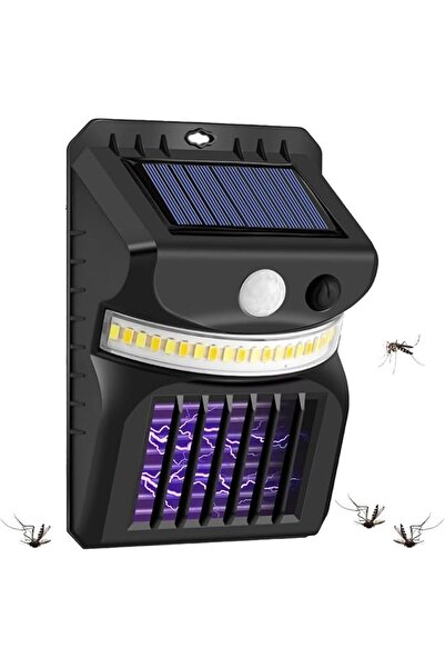 zola Lampa solara 26 LED-uri cu ultrasunete anti insecte, senzor PIR, 3 moduri, IP44, 15.4 x 10.4 x 4 cm