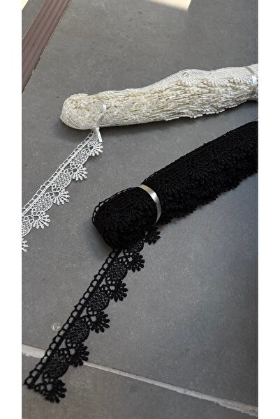 Butik Klasik çıtır Güpür siyah ve krem seçenekleri 9 metre uzunluk kalite dokuma