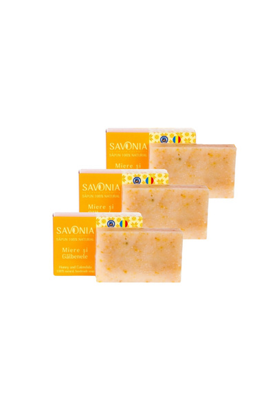 Savonia Set of 3 - Honey and Marigold Soap,