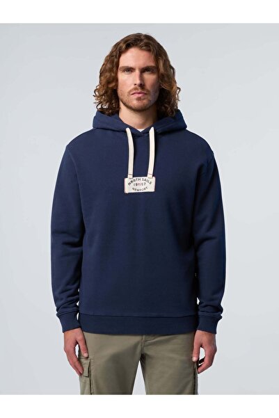 North Sails Comfort Fit Kapüşonlu Pamuk Sweatshirt