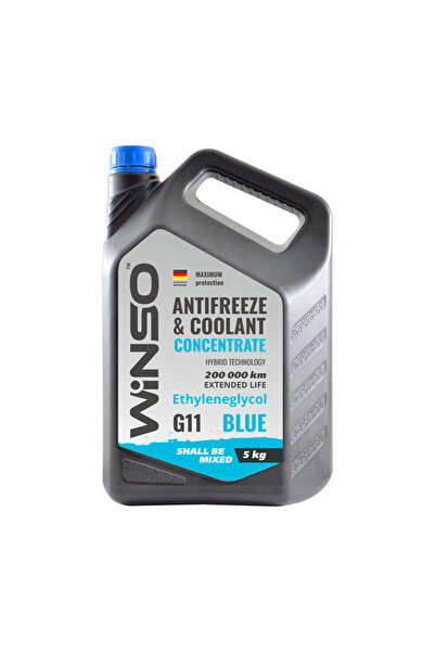 Winso Antigel concentrat Blue G11 Albastru 5L pentru Fiat, BMW, MB, Ford, MAN...