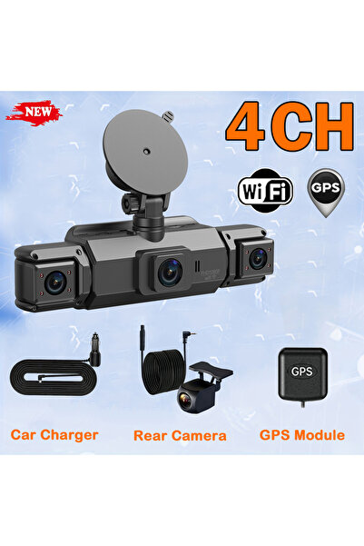 Choice11 With 128G SD Card 4Ch DVR GPS Car Dash Cam 4 Channel Driving Camera ...