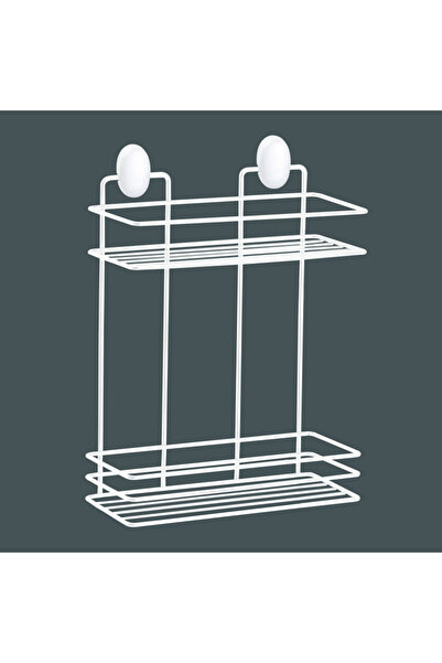 Metalife Bathroom shelf DB-719, 24x11x32.5 cm, 2 levels, White