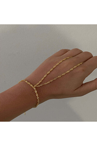 irva collection Zincir Şahmeran Bileklik - Twist Zincir Şahmeran El Aksesuarı