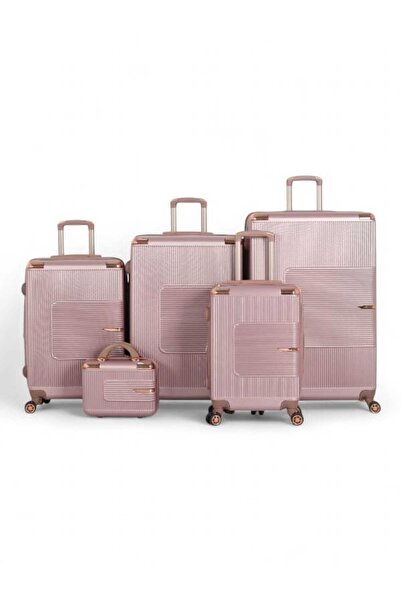 CAPATAN طقم حقائب "عرائس" فاخر ومتكامل - 5 قطع من ABS عالي الجودة (حماية فائقة وتصميم أنيق)