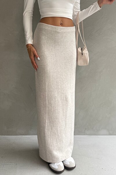 Ulino Fustă lungă tricotată moale