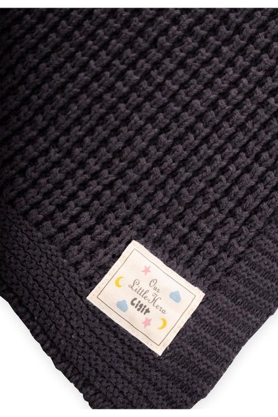 Cigit Thessaloniki Knitwear Blanket 80X100 (+/-5 cm) Anthracite