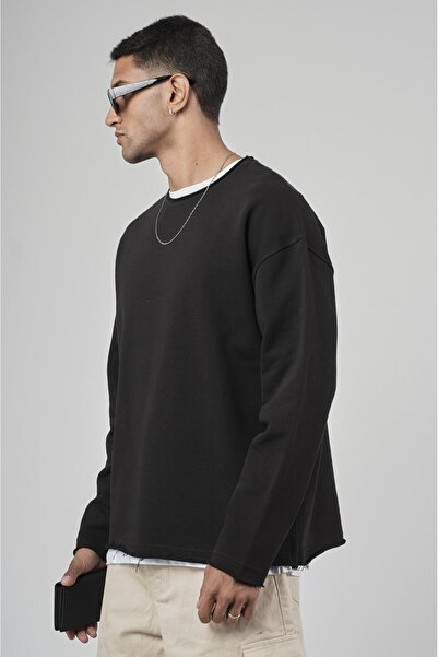 king brich Pis Yaka Oversize Cut Men's Plain Sweatshirt