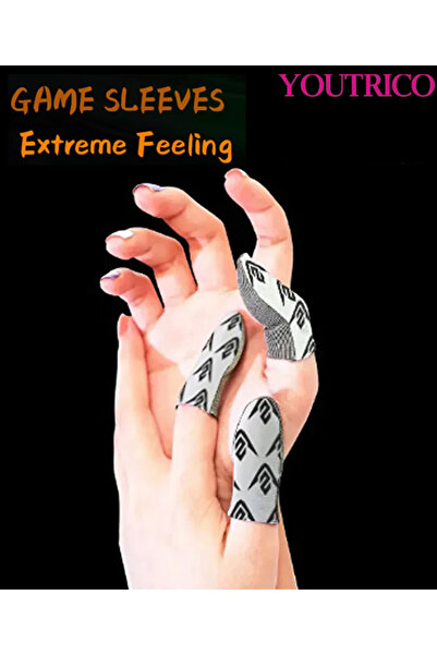 Youtrico E-sports Mobile Gaming Finger Gloves Ultra Conductive Carbon Fiber Fabric 1 Pair