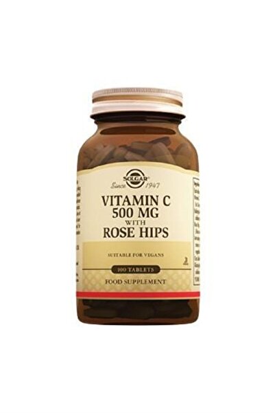 Solgar فيتامين سي مع ثمار الورد البري 500 ملغ 100 قرص