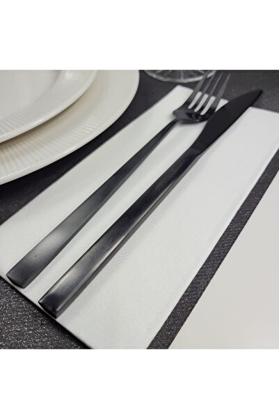 Mank Șervețele Linclass de calitate superioară, albe, 40x40 cm, pliate 1/8, 1...