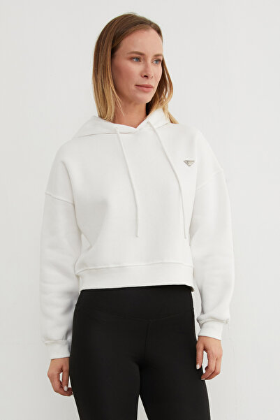 Fulla Moda 3 Thread Triangle Metal Emblem Hooded Sweatshirt