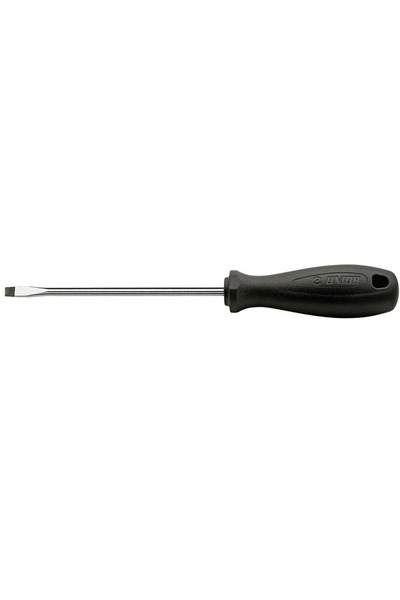Unior Screwdriver 616350 with straight tip, dimensions 1.0x5.5x100 mm, chrome vanadium shaft, brown tip