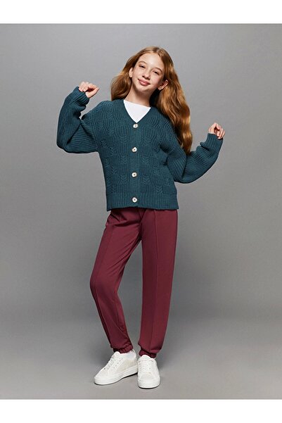 LC Waikiki LCW Kids Plum Elastic Waist Φούτερ για κορίτσια Jogger