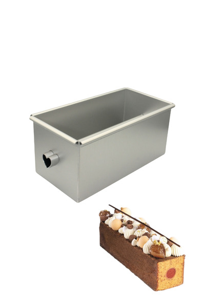 PASTRY PLANET قالب كيك للسفر (قالب كيك أنبوبي على شكل قلب)