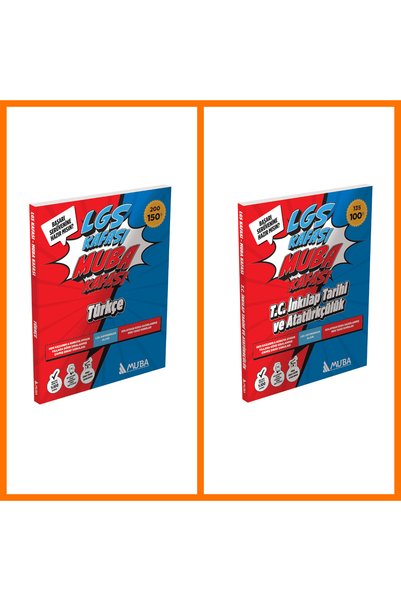 Muba Yayınları LGS KAFASI - MUBA KAFASI Türkçe ve İnkılap Tarihi Set Soru Ban...