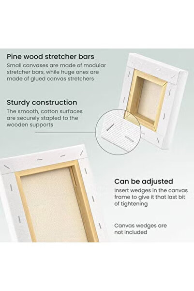 Taimi 140x100 cm Pre-Stretched Cotton Canvas – 1pcs for Acrylic & Oil Painting