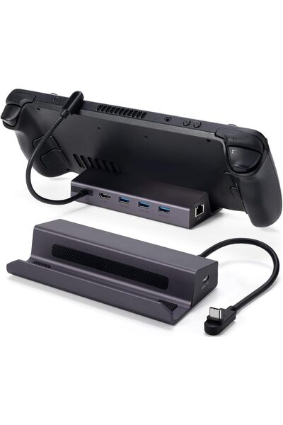 Generic Steam Deck Dock, PULWTOP 6-in-1 Docking Station for Steam Deck/ROG Ally/Legion Go with 4K@60Hz HDMI,