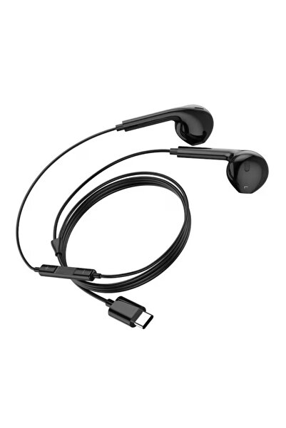 DigikalaX DigikalaX@ Wired Headphones, In-ear, Microphone & Volume Control, Type-C Jack, Black