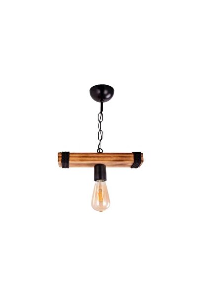 RFAN Rustic Pendant, Model 5718-1, 1 x E27, Adjustable Height, Black