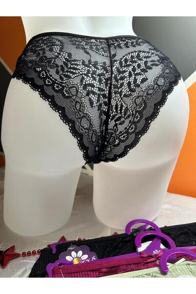 Papatya Dantelli 6 Renkli Kadın Külot Çamaşırı 6 Adet