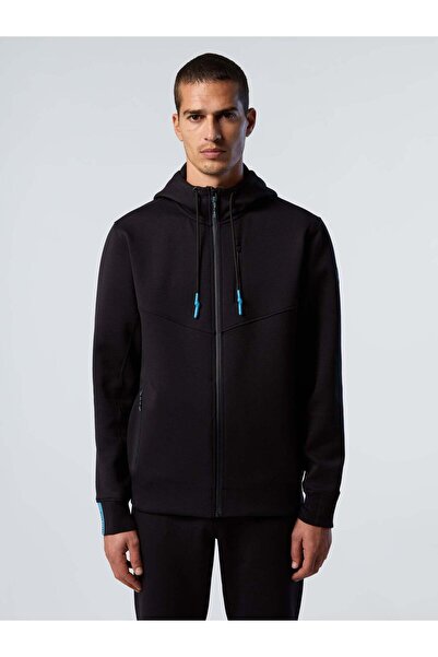 North Sails Kapüşonlu Fermuarlı Pamuklu Sweatshirt