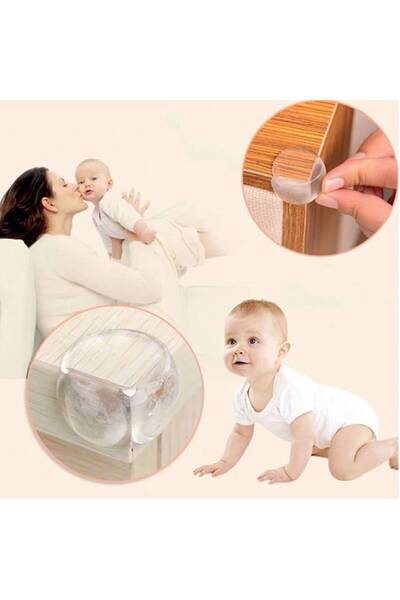 KESNUP Set of 8 transparent silicone corner protectors