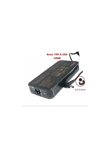 CSF محول شاحن Asus 19 فولت 6.32 أمبير 120 واط 5.5 2.5 مم