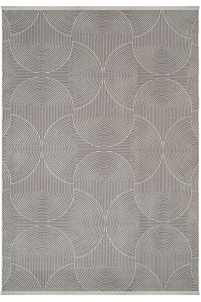 Cool Halı Lena Gri Halı Akrilik Dokuma Lazer Kesim Geometrik Desen Yumuşak Mo...