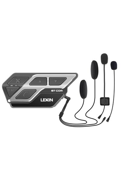 Lexin ET-COM Motorcycle Bluetooth Headset, 2 Riders 1200m Helmet Communication System