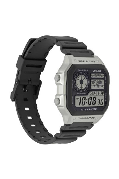 Casio AE-1200WH-1CVEF Watch - Digital, Silver and Black | Men's