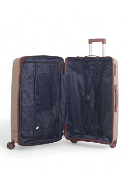 CAPATAN Luxury Durable 4-Piece Luggage Set (Shatterproof with Bonus Handbag) with Double Zipper Expansion Case