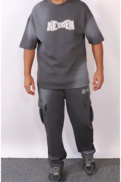 Red Planet Men’s Two-Tone Set with Washed Pants