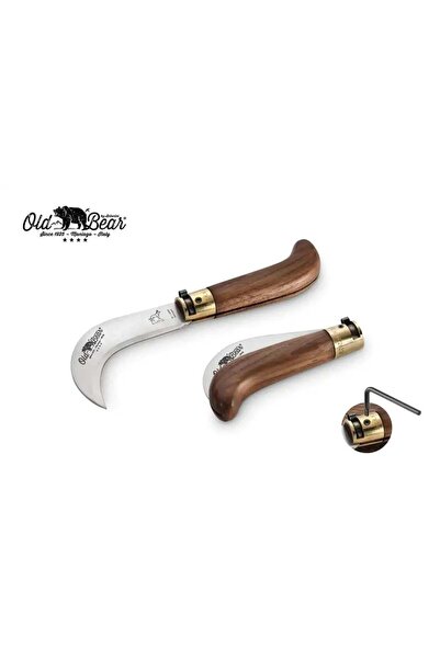 Old Bear Antonini 9,5cm Ceviz Ağacı Saplı Budama Çakısı