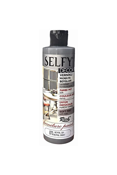Rich Supertrend Selfy Decor Vernikli Boya 240 cc 870 ROYAL GRİ