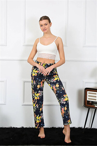 Beruflic Under Moda Women's Cotton Bottom Pajamas Navy Blue