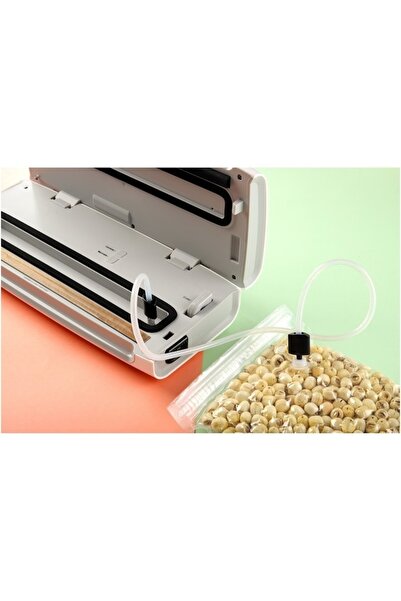 Heinner HAV-140WH vacuum sealer,dry/wet vacuum,compatible with 30cm wide bags,7-8 l/min, 140W, white