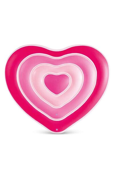 Intex Intex inflatable beach mattress, made of durable PVC material, heart shape, max load...