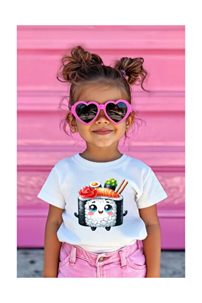 Tubinyoo تي شيرت للأطفال مطبوع عليه السوشي