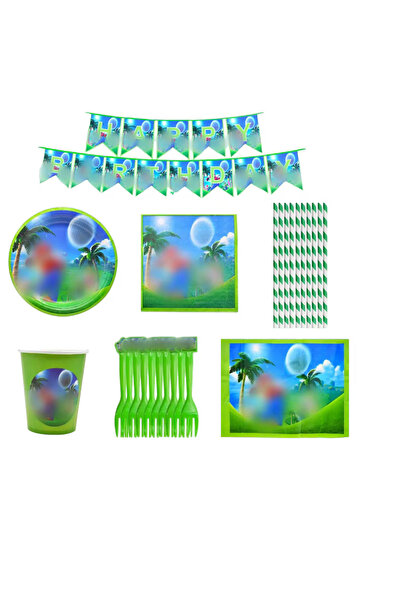 OEM Set 58 piese vesela pentru petrecere, pentru 10 persoane, hartie, multicolor