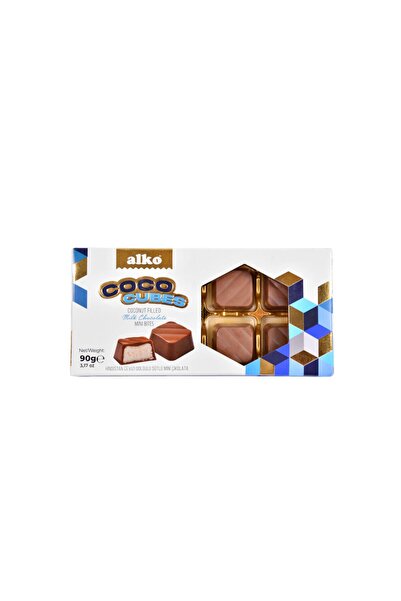 Alko Şekerleme Coco Cubes Hindistan Cevizi Dolgulu Çikolata 90 gr