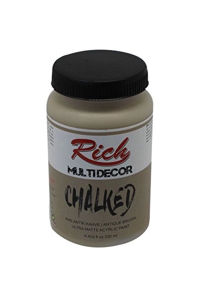 Rich Supertrend Multi Decor Chalked Akrilik Boya 250 cc. 4582 ANTİK KAHVE
