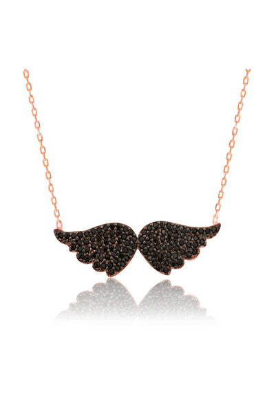 BlackCraft 925 Ayar Gümüş Melek Kanadı Kadın Gümüş Kolye (BC-B83DF4)